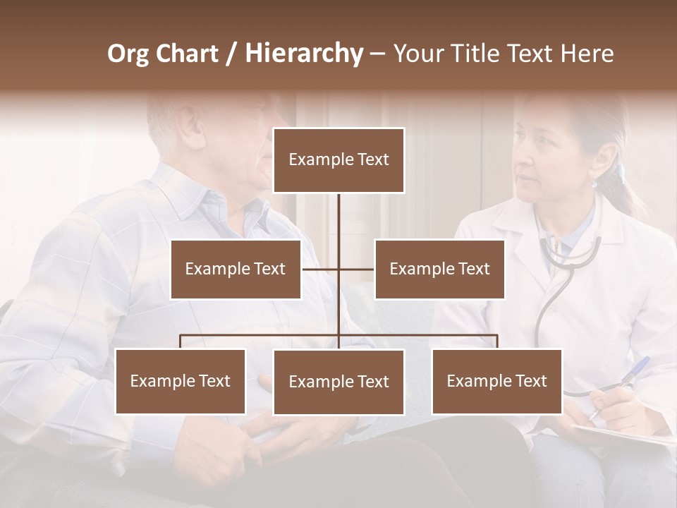 Patient Man Indoors PowerPoint Template