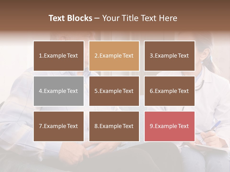 Patient Man Indoors PowerPoint Template