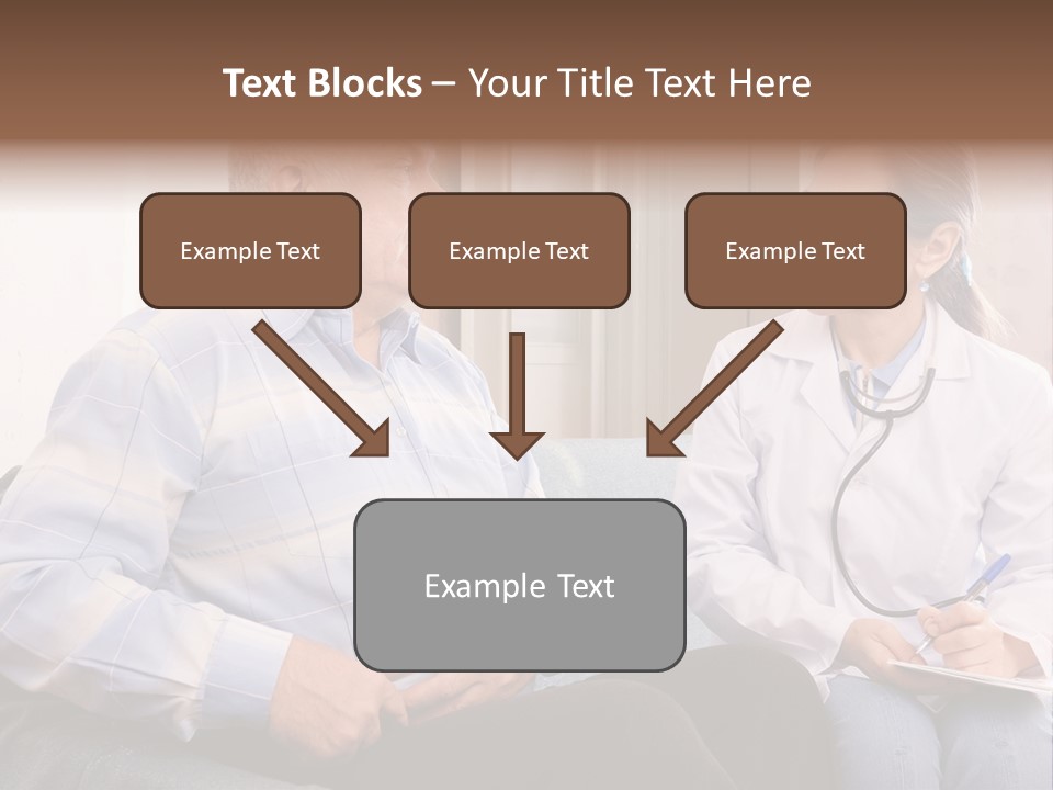 Patient Man Indoors PowerPoint Template