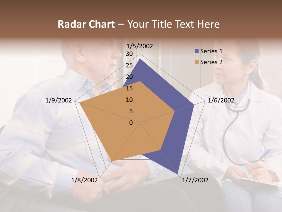 Patient Man Indoors PowerPoint Template