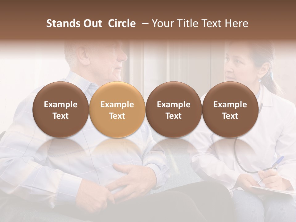 Patient Man Indoors PowerPoint Template