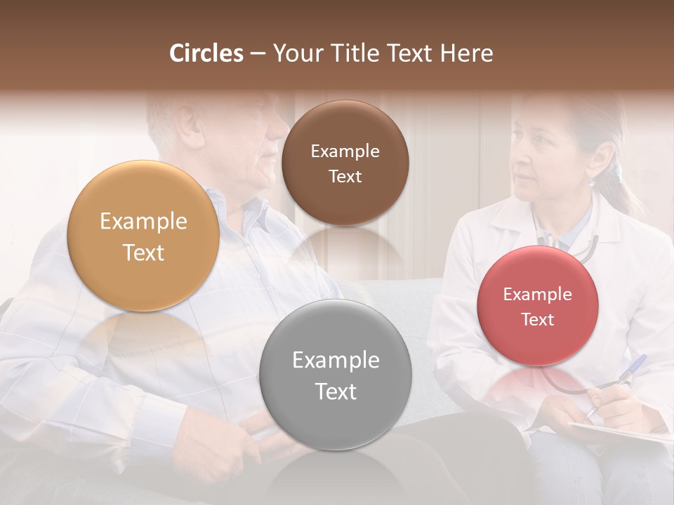 Patient Man Indoors PowerPoint Template