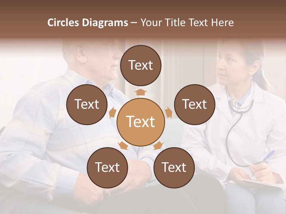 Patient Man Indoors PowerPoint Template