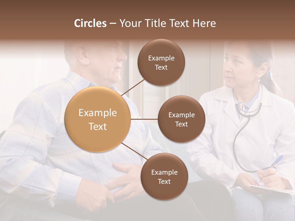 Patient Man Indoors PowerPoint Template