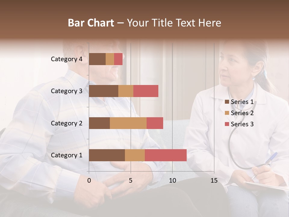 Patient Man Indoors PowerPoint Template