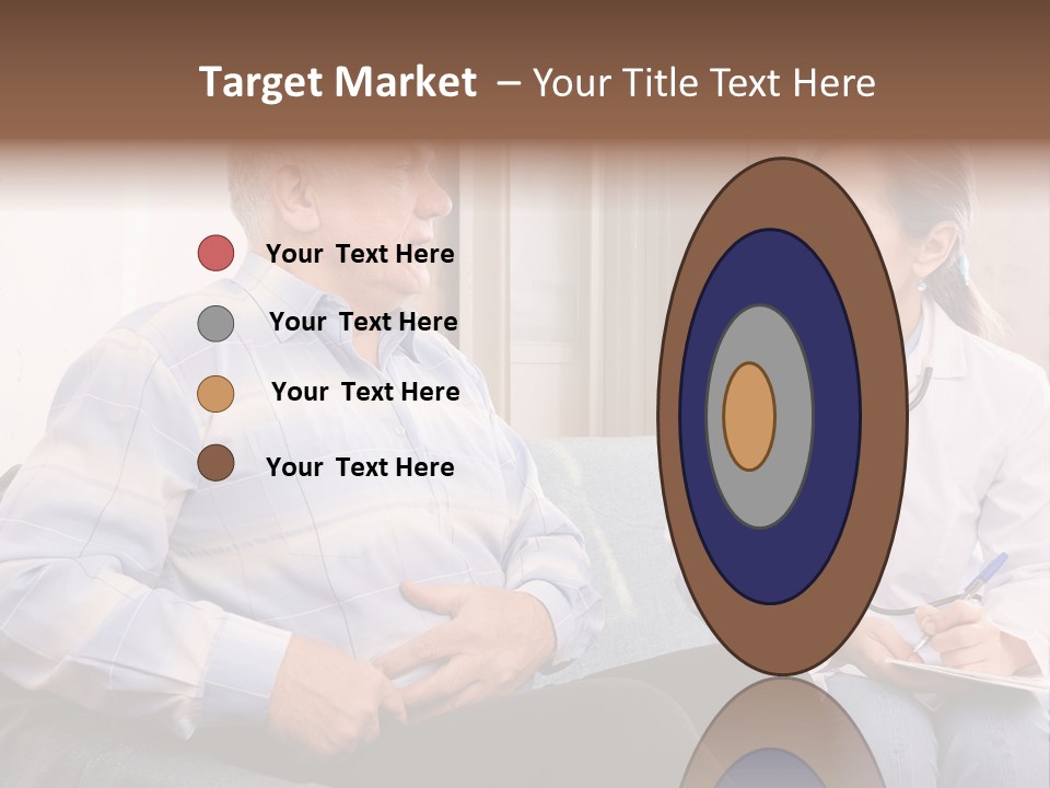 Patient Man Indoors PowerPoint Template