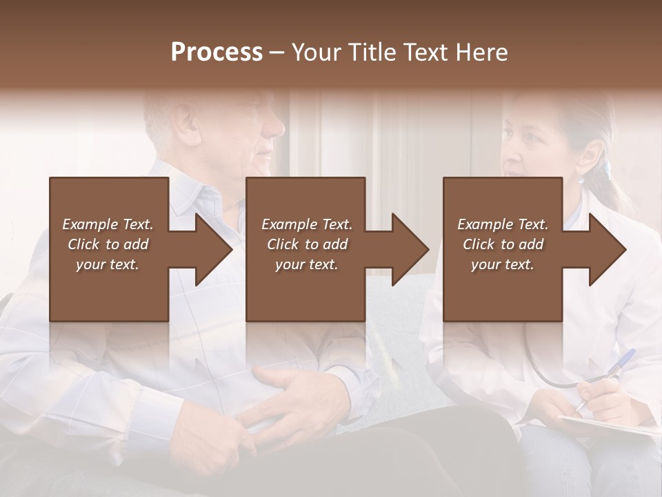 Patient Man Indoors PowerPoint Template