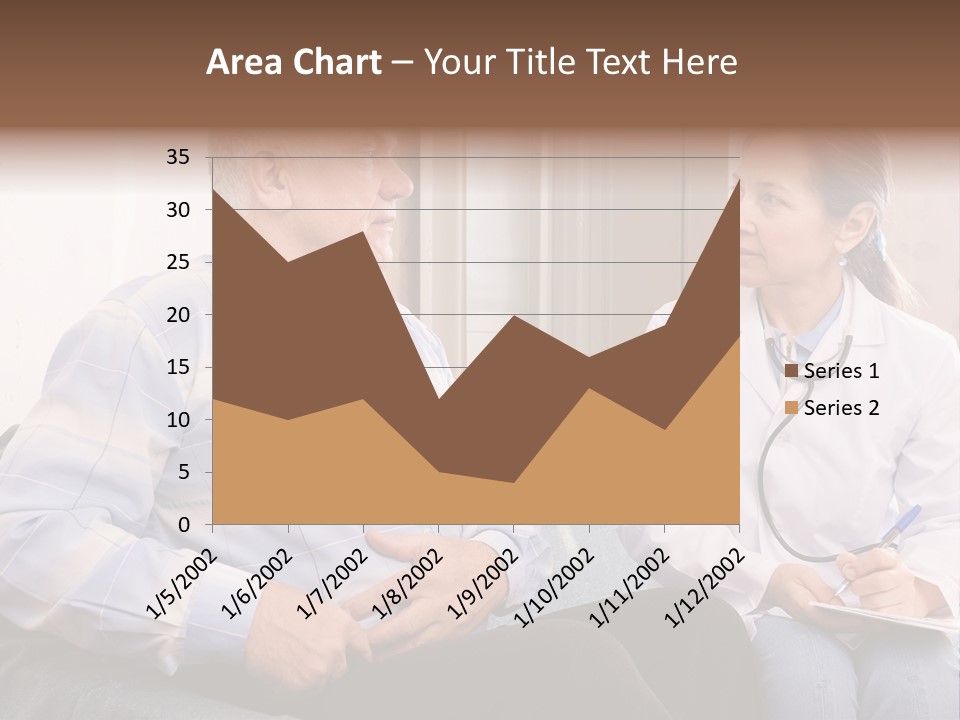 Patient Man Indoors PowerPoint Template