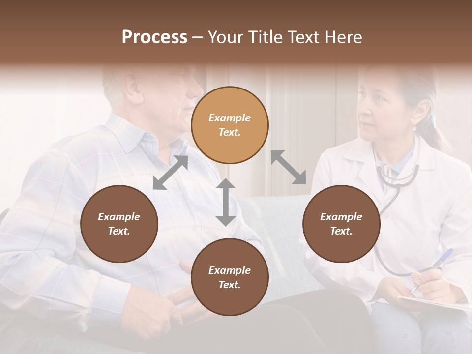 Patient Man Indoors PowerPoint Template