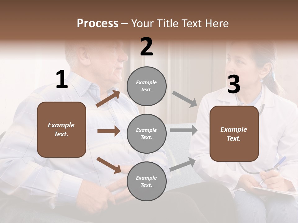 Patient Man Indoors PowerPoint Template