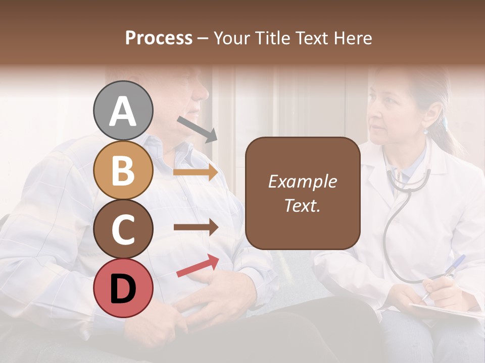 Patient Man Indoors PowerPoint Template