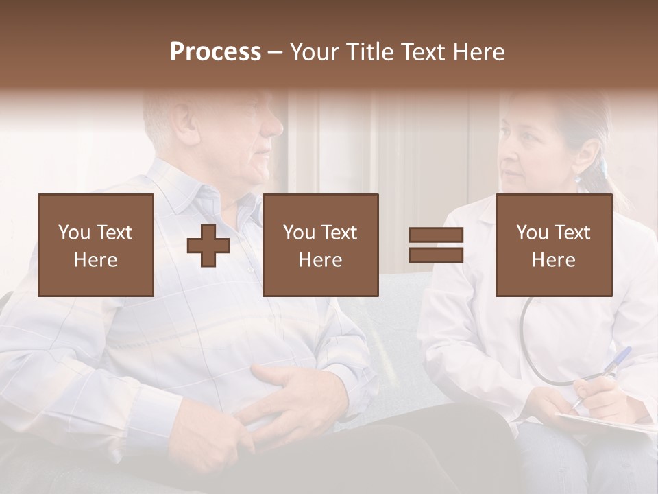 Patient Man Indoors PowerPoint Template