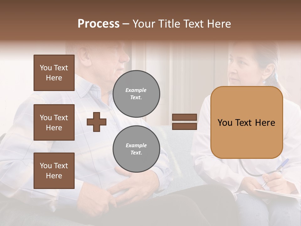 Patient Man Indoors PowerPoint Template