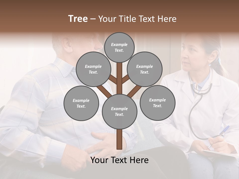 Patient Man Indoors PowerPoint Template