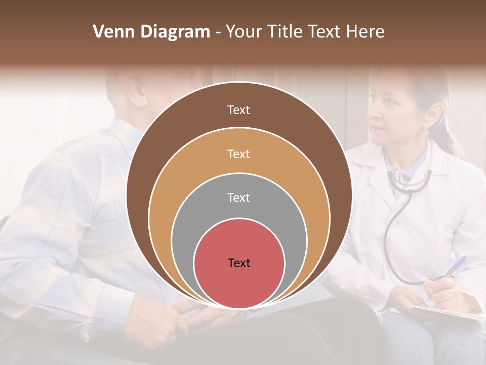 Patient Man Indoors PowerPoint Template