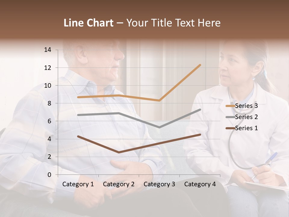 Patient Man Indoors PowerPoint Template