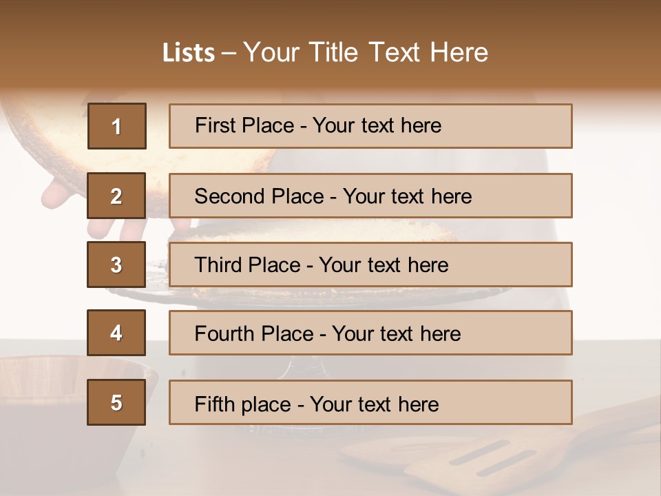 Pastry Sponge Sponge Cake PowerPoint Template