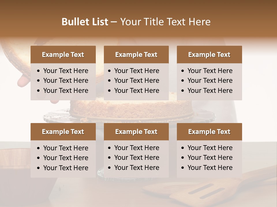 Pastry Sponge Sponge Cake PowerPoint Template