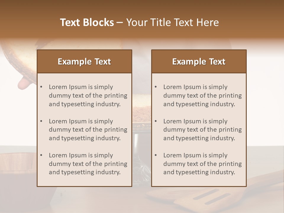 Pastry Sponge Sponge Cake PowerPoint Template