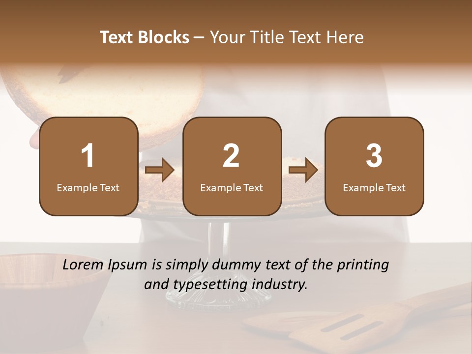 Pastry Sponge Sponge Cake PowerPoint Template