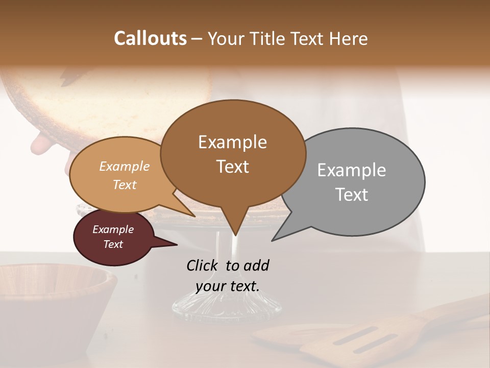 Pastry Sponge Sponge Cake PowerPoint Template