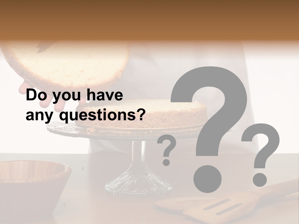 Pastry Sponge Sponge Cake PowerPoint Template