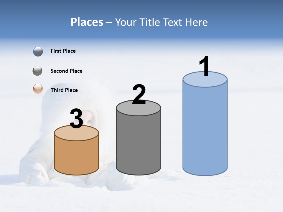 Cold Blue Childhood PowerPoint Template