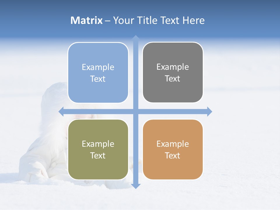 Cold Blue Childhood PowerPoint Template