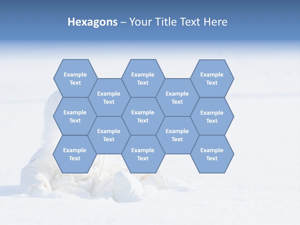 Cold Blue Childhood PowerPoint Template