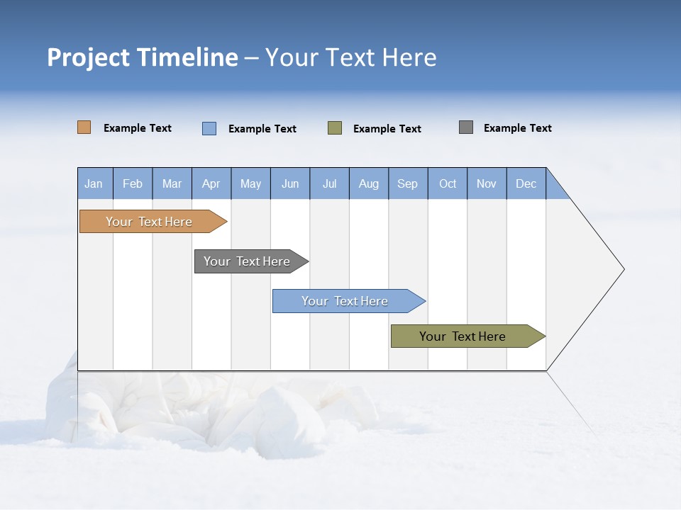 Cold Blue Childhood PowerPoint Template