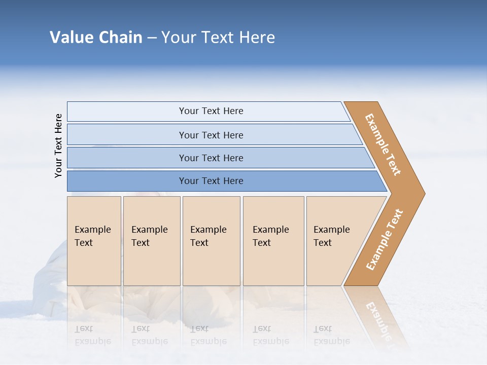 Cold Blue Childhood PowerPoint Template