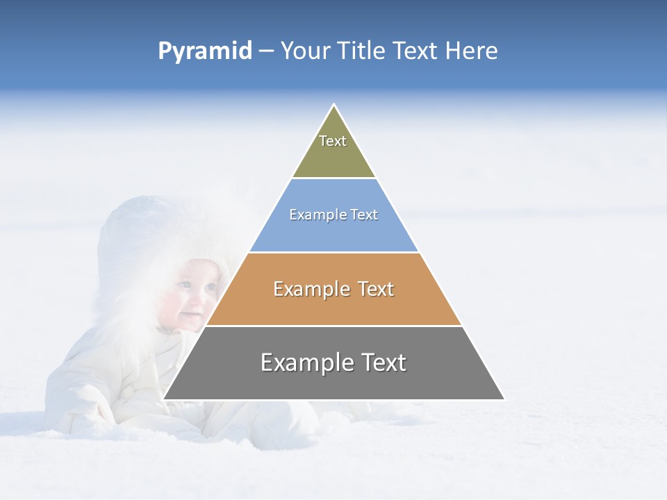 Cold Blue Childhood PowerPoint Template