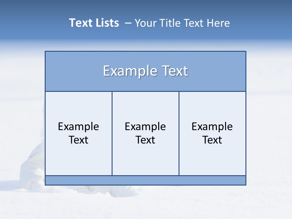 Cold Blue Childhood PowerPoint Template