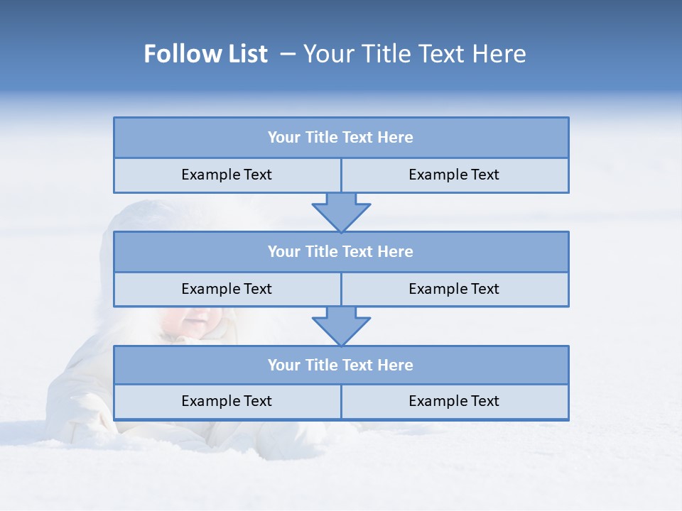 Cold Blue Childhood PowerPoint Template