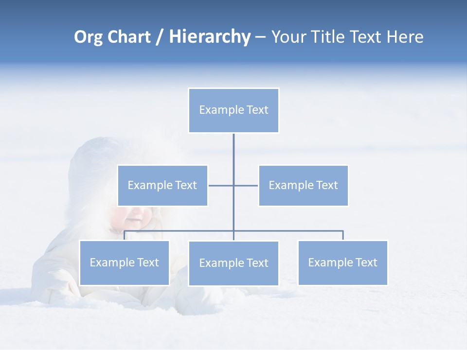 Cold Blue Childhood PowerPoint Template