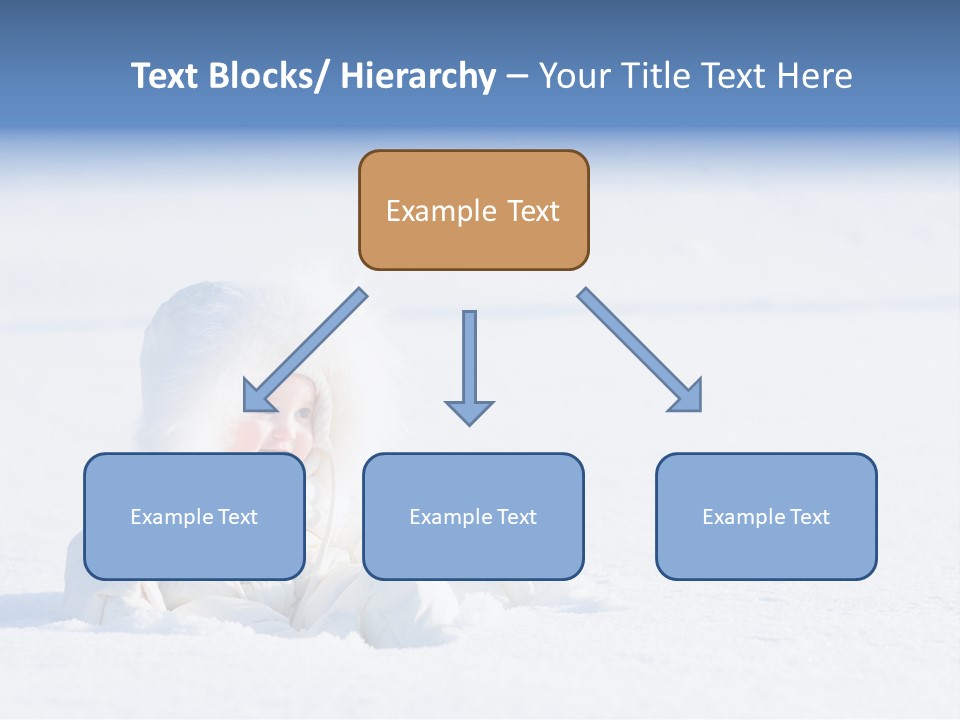 Cold Blue Childhood PowerPoint Template