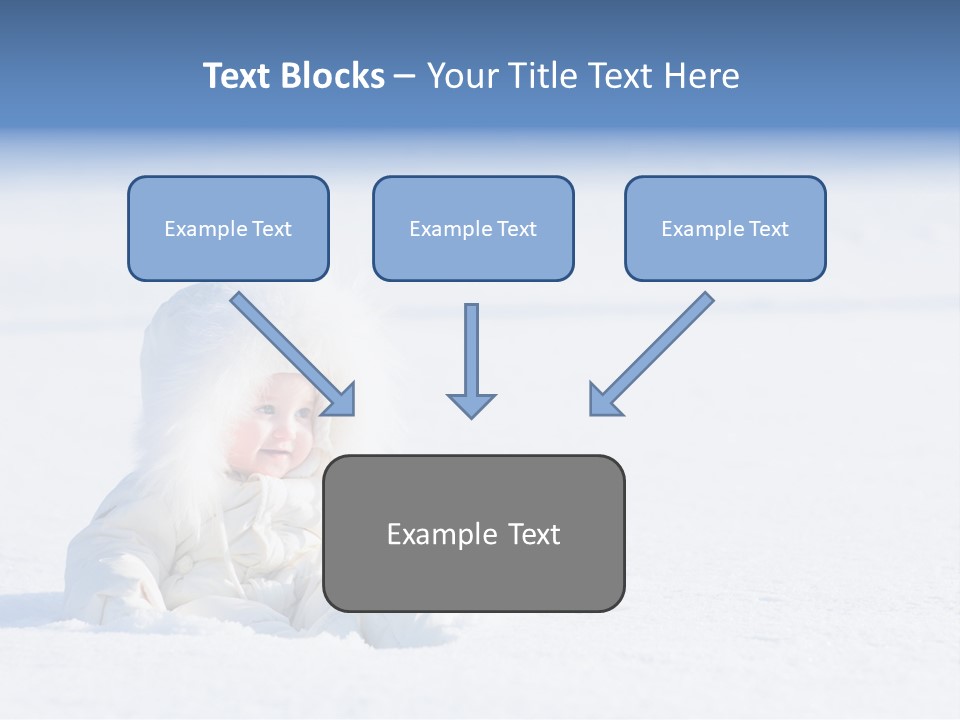 Cold Blue Childhood PowerPoint Template