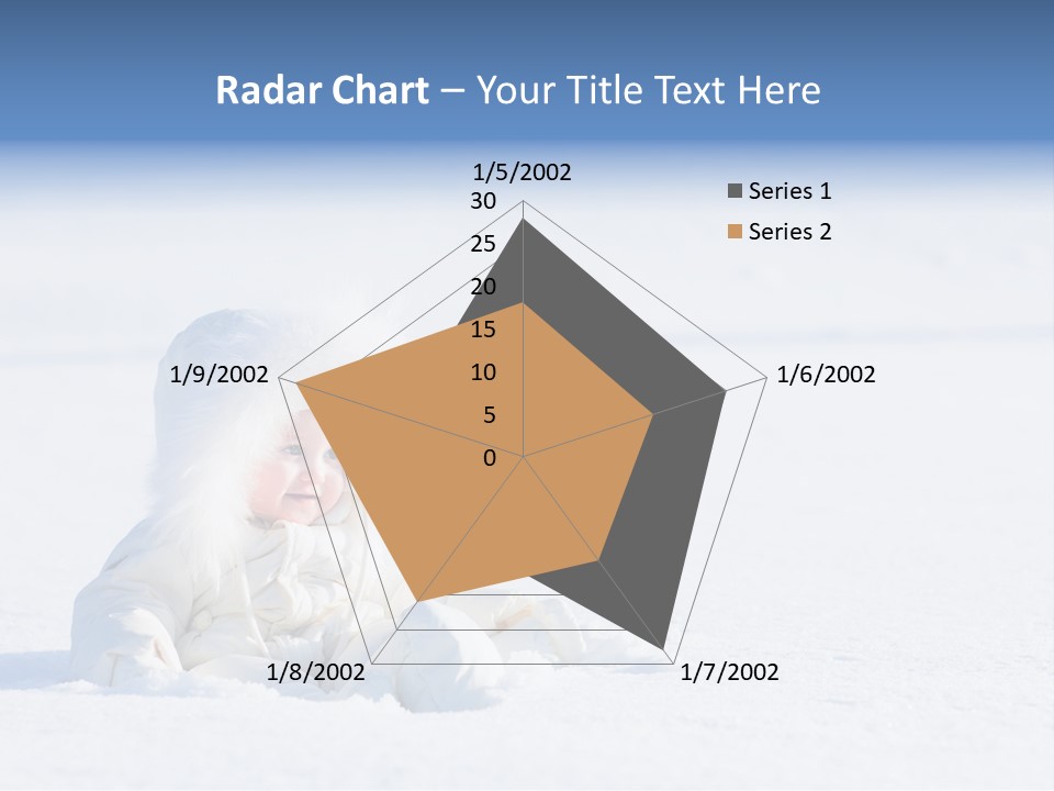 Cold Blue Childhood PowerPoint Template