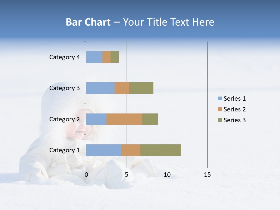 Cold Blue Childhood PowerPoint Template