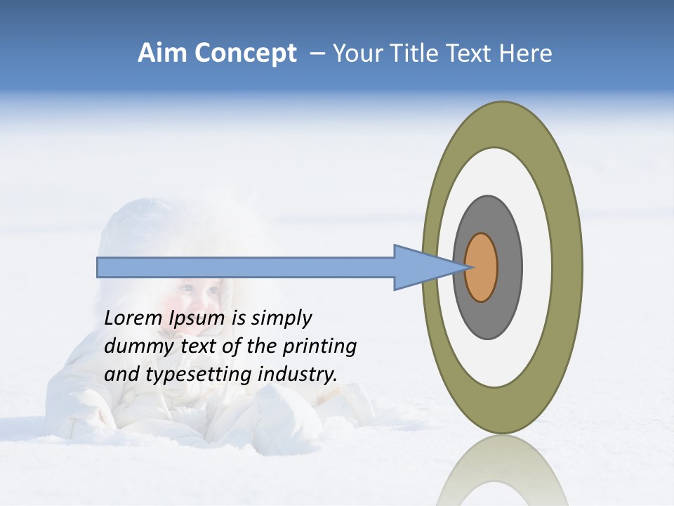 Cold Blue Childhood PowerPoint Template