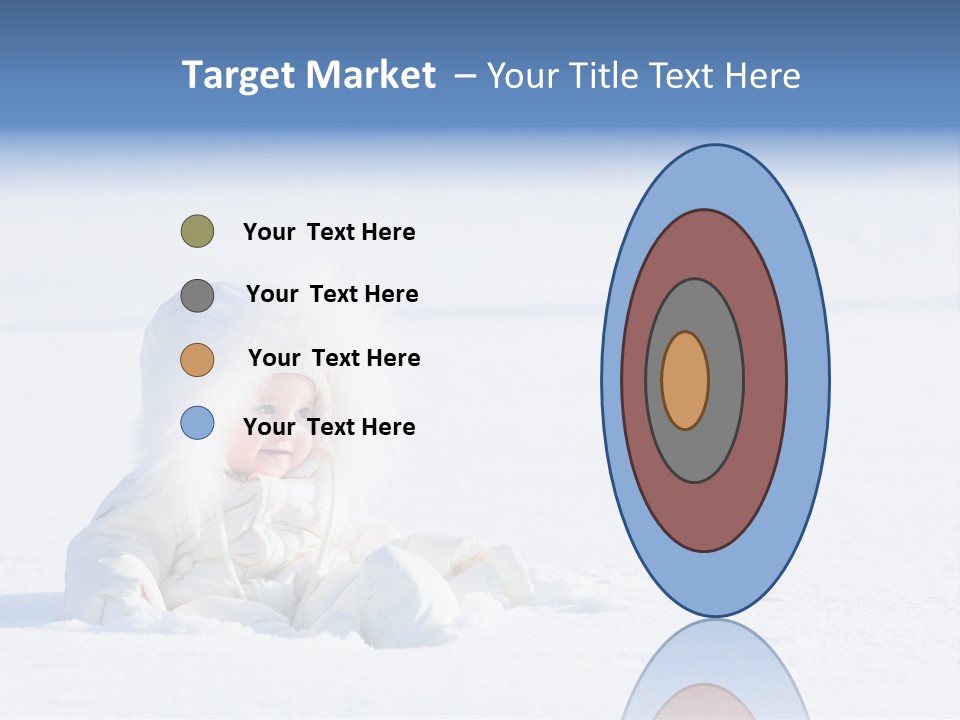 Cold Blue Childhood PowerPoint Template