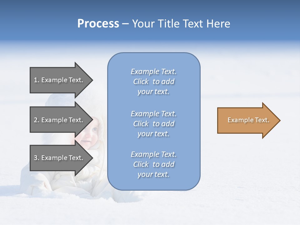 Cold Blue Childhood PowerPoint Template