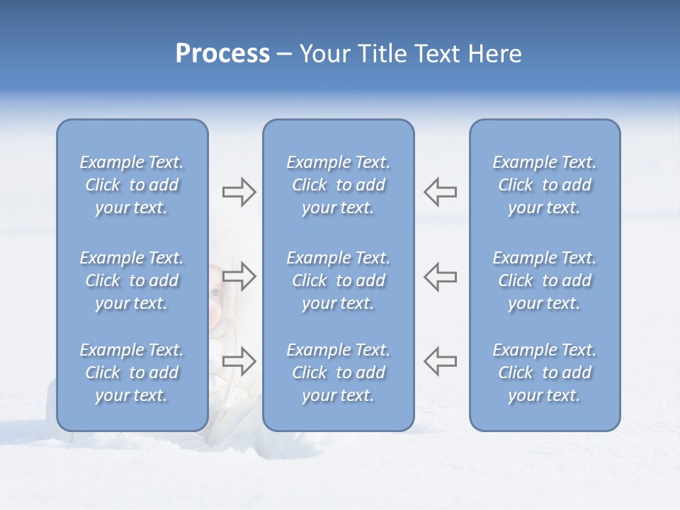 Cold Blue Childhood PowerPoint Template