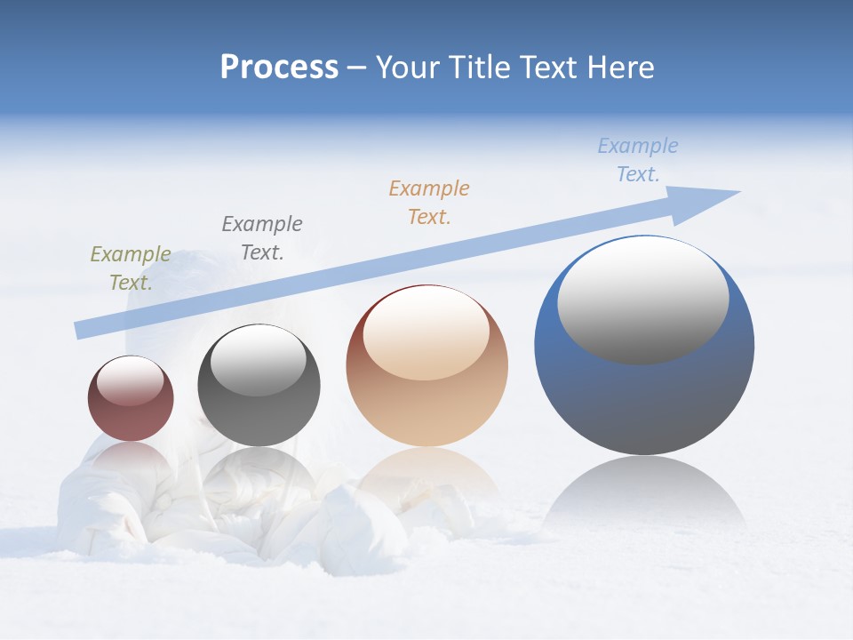 Cold Blue Childhood PowerPoint Template