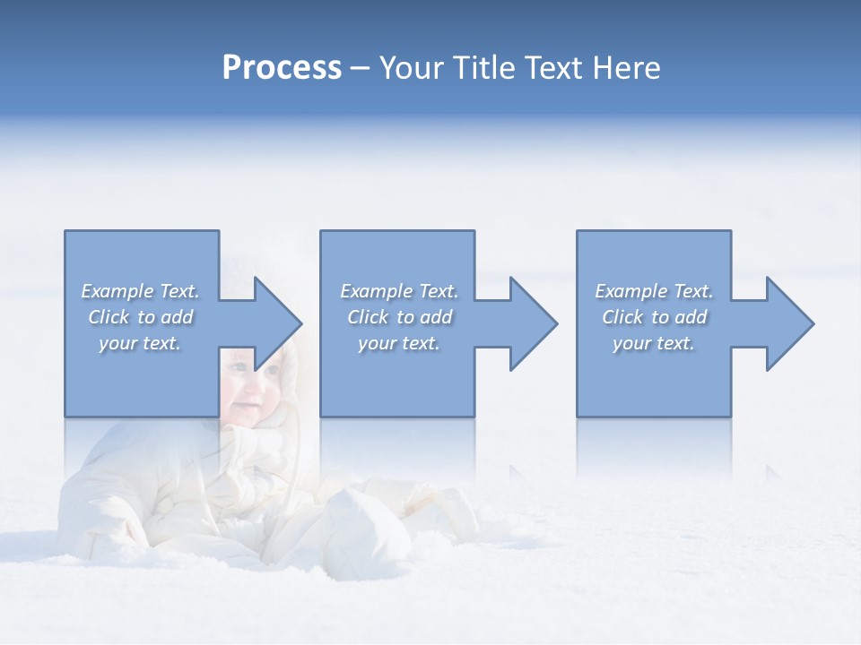 Cold Blue Childhood PowerPoint Template