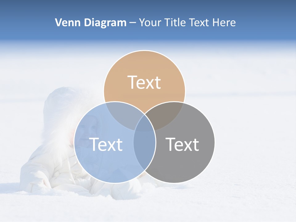 Cold Blue Childhood PowerPoint Template