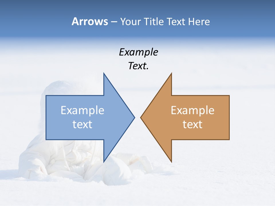 Cold Blue Childhood PowerPoint Template