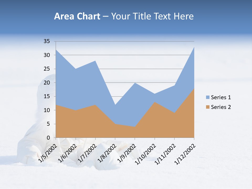 Cold Blue Childhood PowerPoint Template