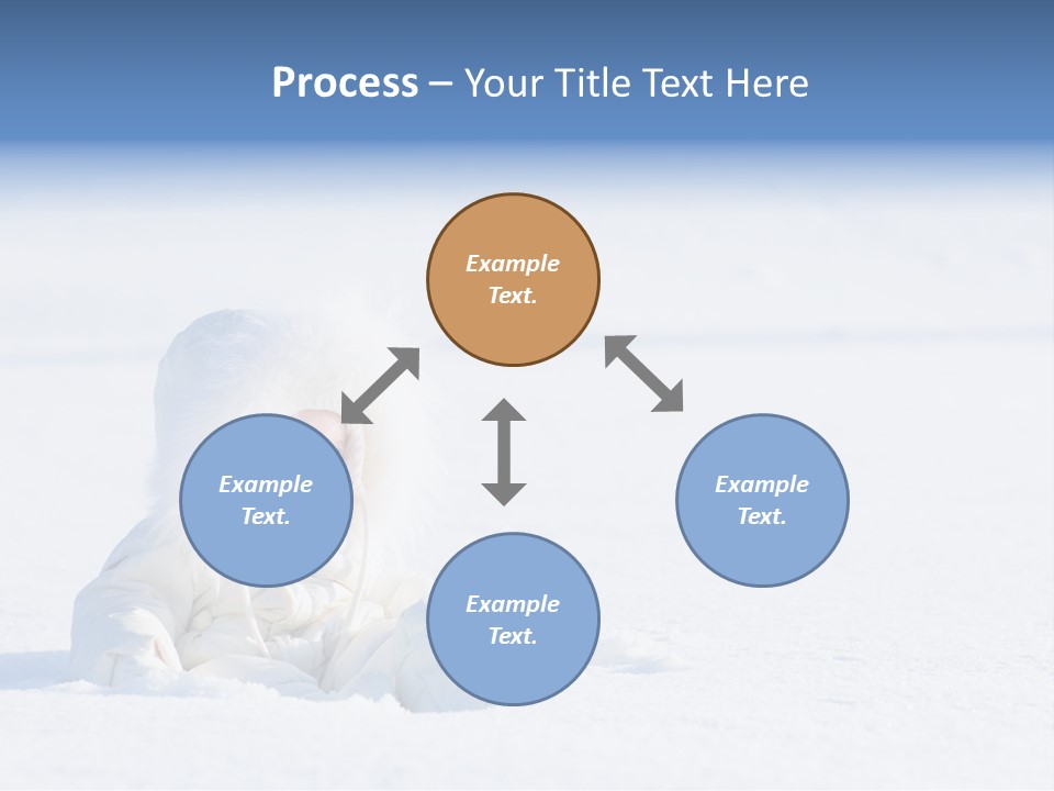 Cold Blue Childhood PowerPoint Template