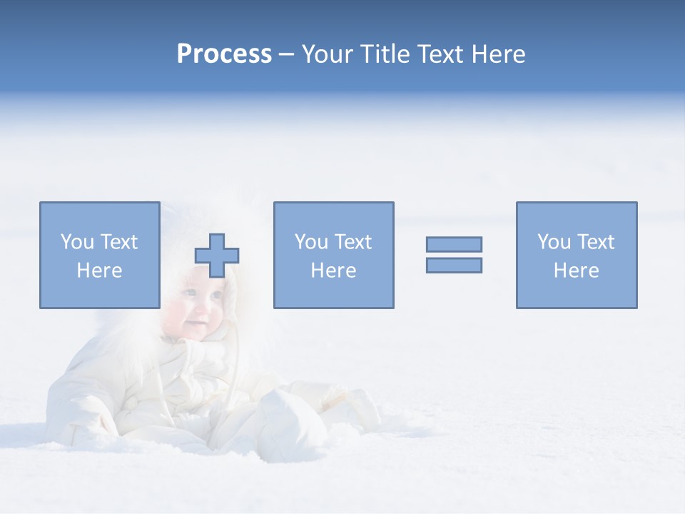 Cold Blue Childhood PowerPoint Template